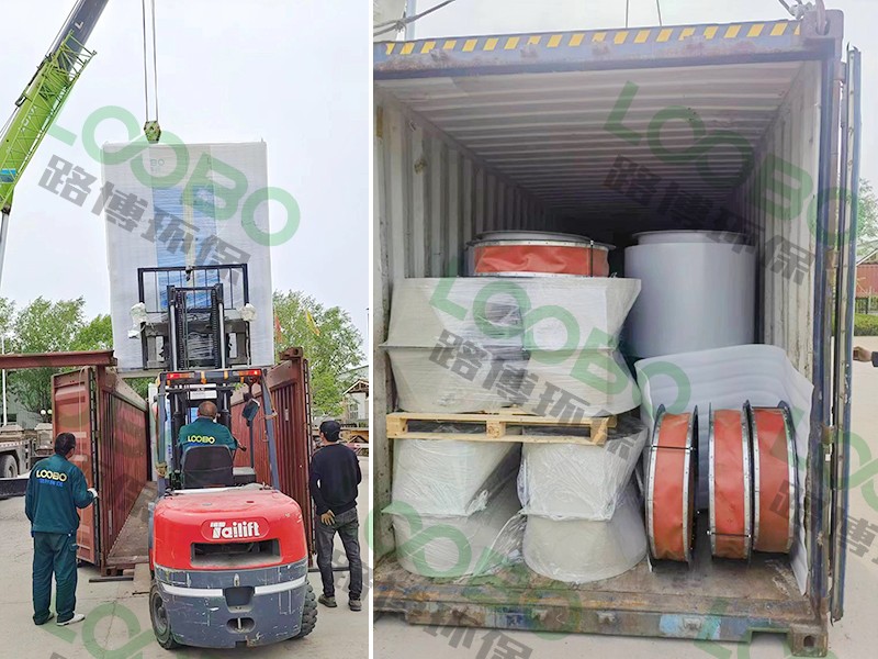 多濾筒除塵器遠赴澳洲,五一發(fā)貨忙不停 (3).jpg