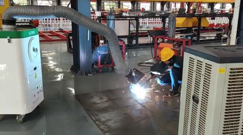 移動(dòng)式焊接煙塵凈化器：青島路博環(huán)保“源頭捕捉、靈活高效”的車(chē)間凈化解決方案